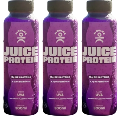 3 Unidades Moving Juice Protein, 300ml (15g de Proteína), Moving