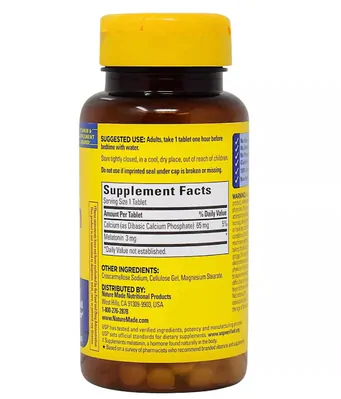 Melatonina 3mg, 120 Tabletes,  Nature Made