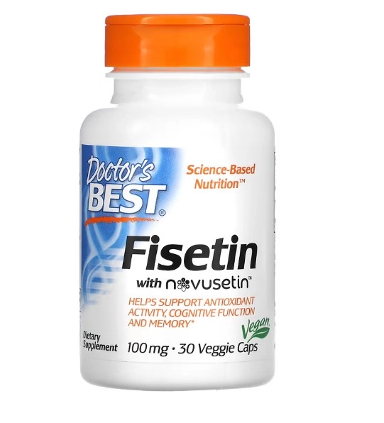 Fisetina com Novusetin, 100mg, 30 Cápsulas, Doctor's Best