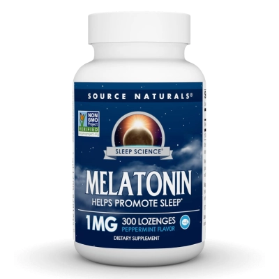 Melatonina 1mg, 300 Pastillas, Source Naturals