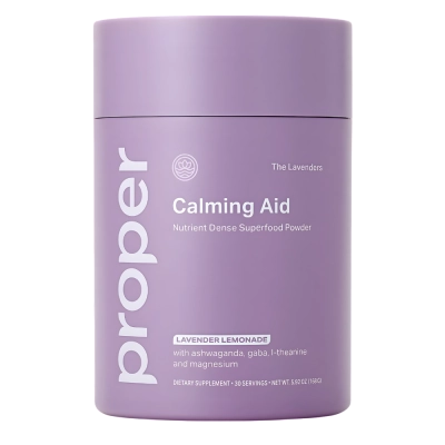 Calming Aid Lavender Lemonade – Suplemento Natural Calmante para Apoio ao Estresse, 30 porções - Proper