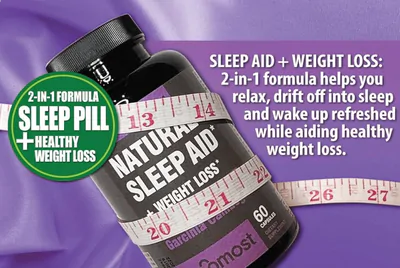 Natural Sleep Aid, Auxiliar de Sono Totalmente Natural, Com Magnésio, L-teanina e Garcínia, 60 Capsulas, Doctor Formula