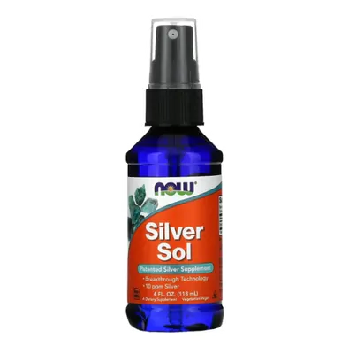 Sol de Prata, Antibiótico, antivirótico e antifúngico, 118ml, Now