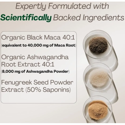 Macaplus+ Black Maca com Ashwagandha, Plus+Ultra