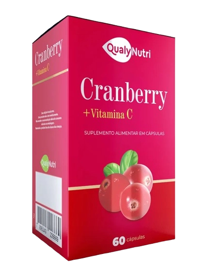 Cranberry 500mg Com Vitamina C, 60 cápsulas, Qualynutri