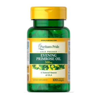 Óleo de Prímula, Evening Primrose Oil, 500mg,100 cápsulas, Puritans Pride