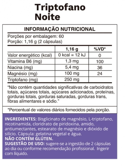 Triptofano com Magnésio, Vitamina B6 e Niacina, Cápsulas, Ocean Drop