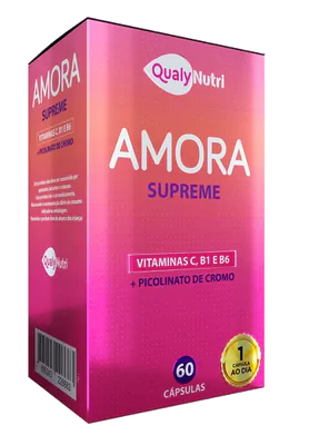 Amora Supreme 500mg, 60 Cápsulas, QualyNutri