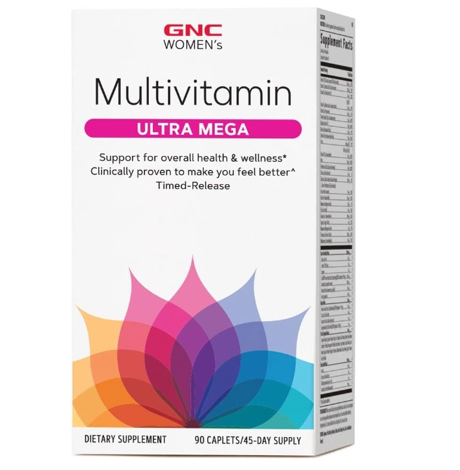 Multivitamínico Feminino, Ultra Women's Mega, 90 Cápsulas, GNC