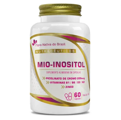 Mio-Inositol + Vitaminas, 300mg, 60 Cápsulas, Flora Nativa