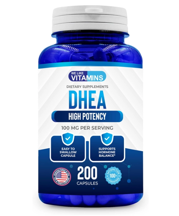 DHEA 100mg, 200 cápsulas, We Like Vitamins