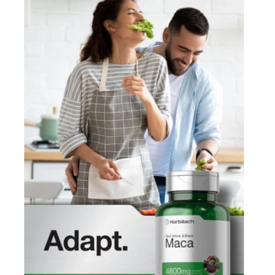 Red, Yellow, &amp; Black MACA, 4800Mg, 120 Cápsulas, Horbaach 