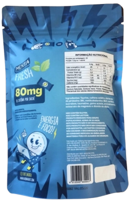 DOT Fresh, Energético em Bala, Sabor Menta, 25 Sachês