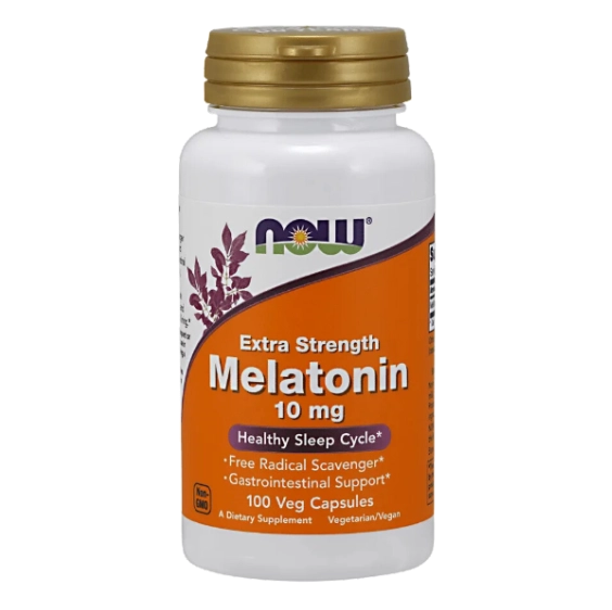 Melatonina, 10mg, 100 cápsulas, Now