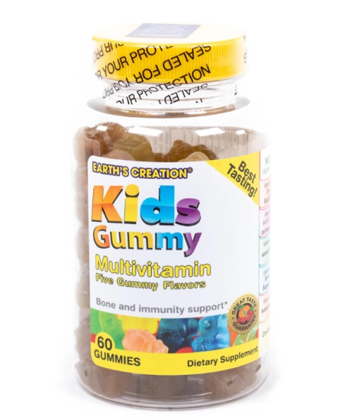 Multivitamínico Infantil, Kids Gummy, 60 Gomas Sabor Frutas, Earth's Creation