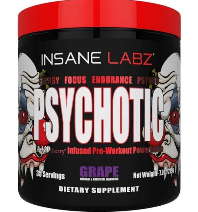 Psychotic Red, Sabor Grape, 219g, Insane Labz