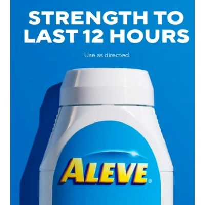  Aleve, Naproxeno Sódico para Alívio da Dor nas Costas e Músculos, 90 Comprimidos, Bayer