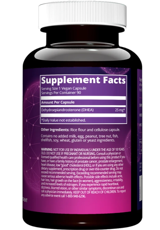 Dhea, 25MG, 90 Cápsulas, MRM Nutrition