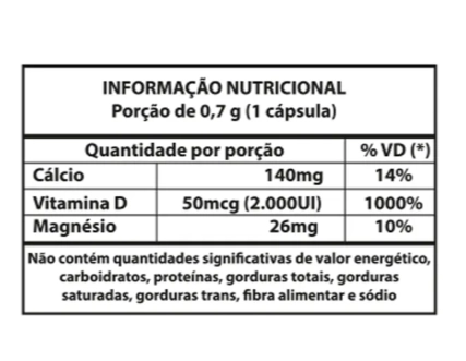 Colágeno Tipo 2 Plus + Vitamina D3, Cálcio e Magnésio, 30 cápsulas, Fitoprime