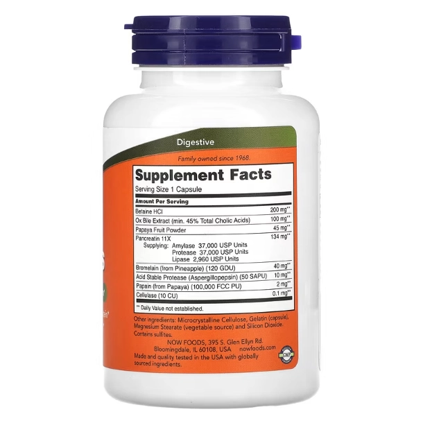 Super Enzymes (Digestão Saudável), 90 Cápsulas, Now