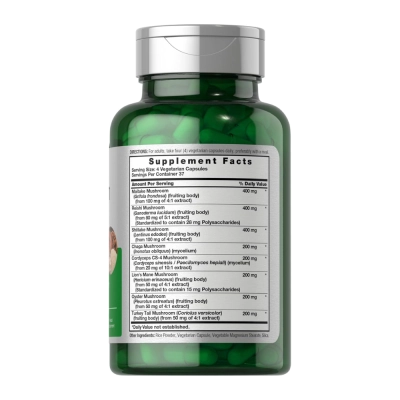 Mushroom Complex, Imunidade, Foco e Equilíbrio do Organismo, 150 Cápsulas, Horbaach