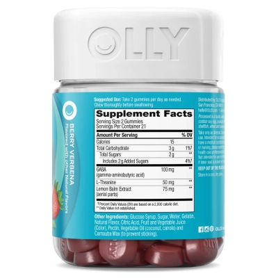 Goodbye Stress, Suplemento para Alívio do Estresse, 42 Gomas, Sabor Frutas Silvestres, OLLY