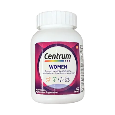 Centrum Women Multivitamínico, 100 Tablets, Importado
