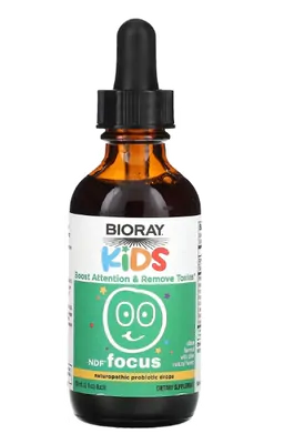 NDF Foco Kids, Gotas Probióticas Naturopáticas, 60ml Sabor Cítricos, Bioray