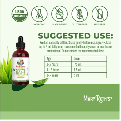Organic Liquid Probiotc, 120 ML, Mary Ruth's