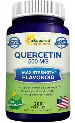 Quercetina Dihidratada 500mg,  200 Cápsulas, aSquared Nutrition