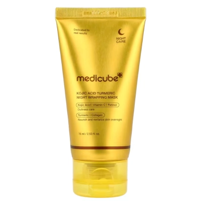 Máscara Noturna de Beleza com Ácido Kójico e Cúrcuma, 75ml, Medicube