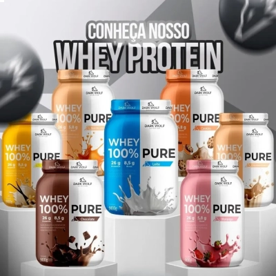 Whey 100% Pure, Sabores, Dark Wolf Nutrition