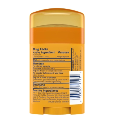 Desodorante Antitranspirante Sólido, Ultra Max, 28g Powder Fresh, Arm & Hammer