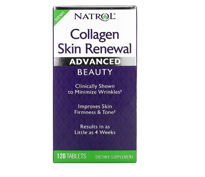 Collagen Skin Renewal, 120 Comprimidos, Natrol