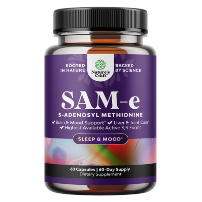 Suplemento Natures Craft Pure Sam-e Brain Support, 60 Comprimidos - Natures Craft