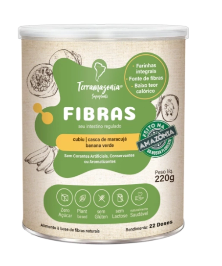 Suplemento Natural de Fibras Solúveis e Insolúveis, 220g, Terramazonia