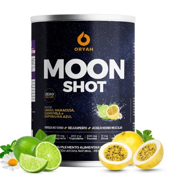 Shot Noturno Moonshot, com Inositol, Magnésio, Triptofano e Melatonina, 168g, Oryah