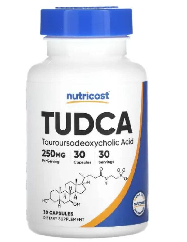 TUDCA, 250mg, 30 Cápsulas, Nutricost