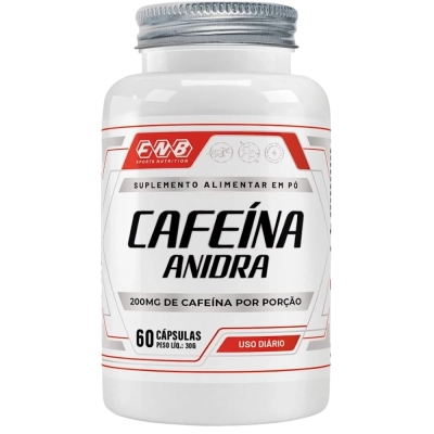 Cafeína Anidra, 200mg, 60 Cápsulas, FBN