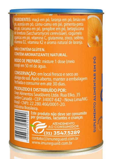 Imune Guard, Shot Matinal, 150g Sabor Laranja, Organify