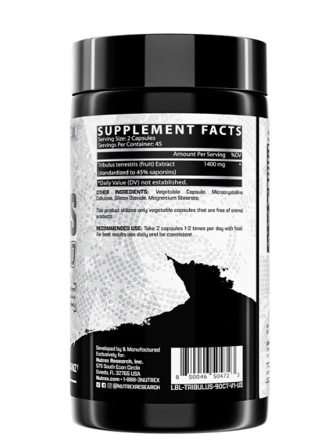 Tribulus, 1400mg, 90 Cápsulas, Nutrex (Substituição do Tribulus Black 1300mg)