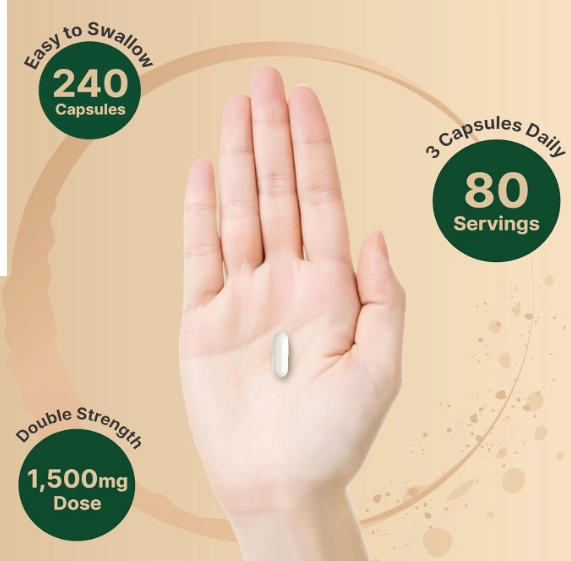 TMG 1500mg, 240 Capsulas, Naturebell