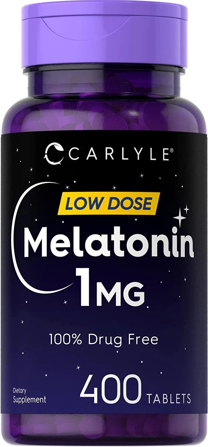 Melatonina 1mg, 400 Comprimidos, Carlyle