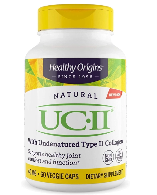 UC-II 40mg, Colágeno Tipo 2, 60 Cápsulas, Healthy Origins