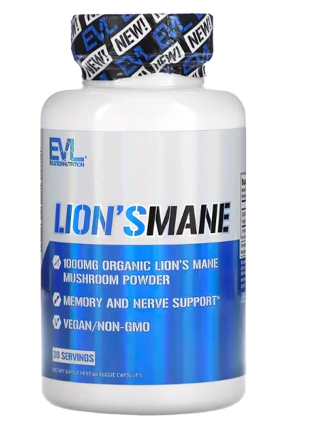 Lion's Mane 500mg, 30 Capsules Veggie, EVLution Nutrition