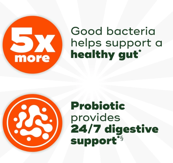 Probiótico Extra Forte, 5X Mais Bactérias Boas para o Equilíbrio Digestivo, 42 Cápsulas, Align Probiotic
