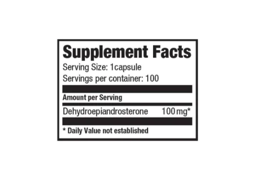 DHEA 100mg, 100 Cápsulas, Ultimate Nutrition