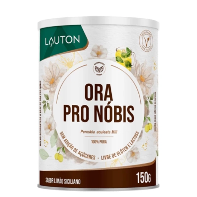 Ora Pro Nóbis 100% Pura, 150g Sabor Limão Siciliano, Lauton Nutrition