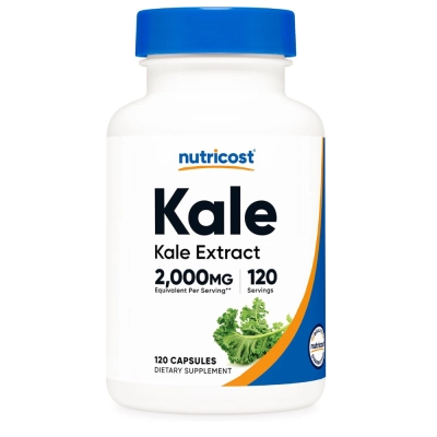Extrato de Couve 10:1, 2.000mg, 120 Cápsulas, Nutricost