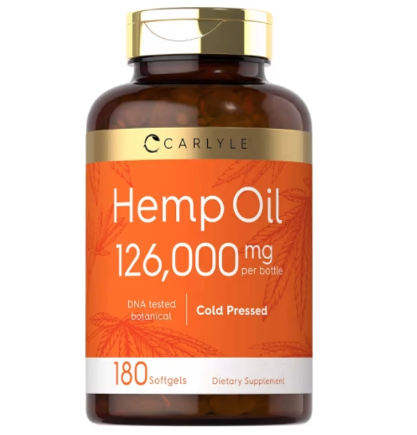 Hemp Oil 126.000mg, 180 Cápsulas, Carlyle